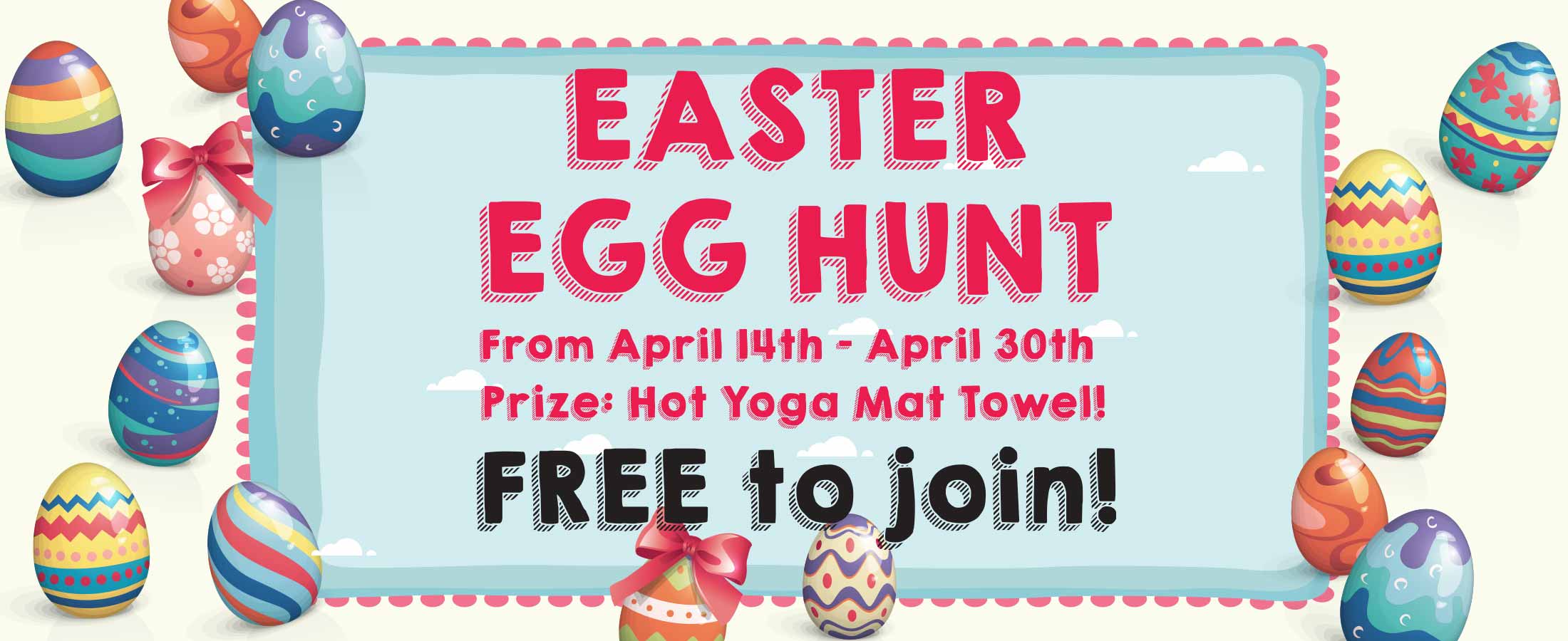 easter egg hunt hot yoga markham