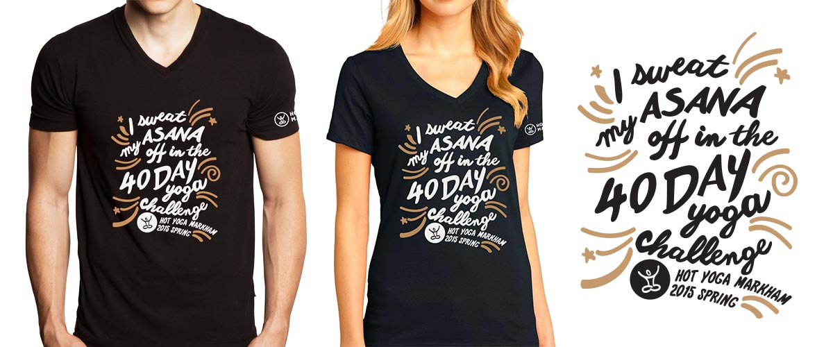 hot yoga markham t shirt 2015 40 day yoga challenge
