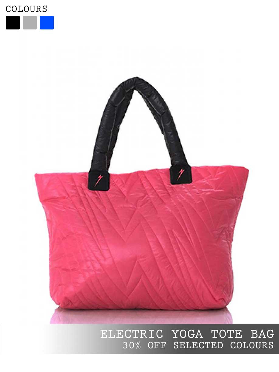 electric yoga tote bag