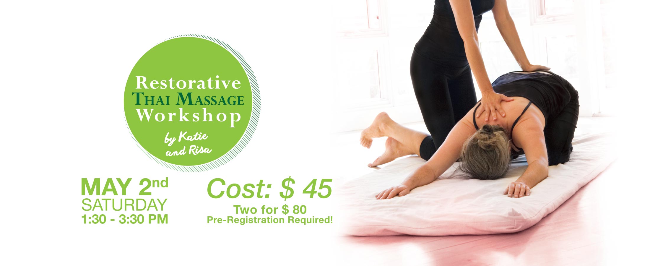 thai massage workshop hot yoga markham